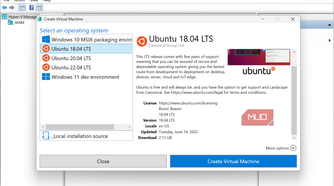 Creating Ubuntu VM