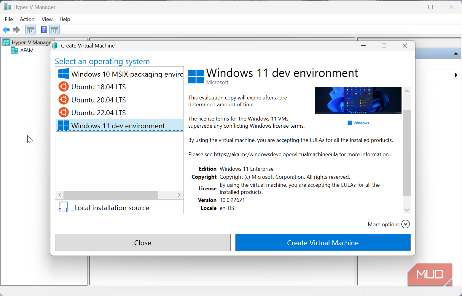 Creating Windows 11 VM