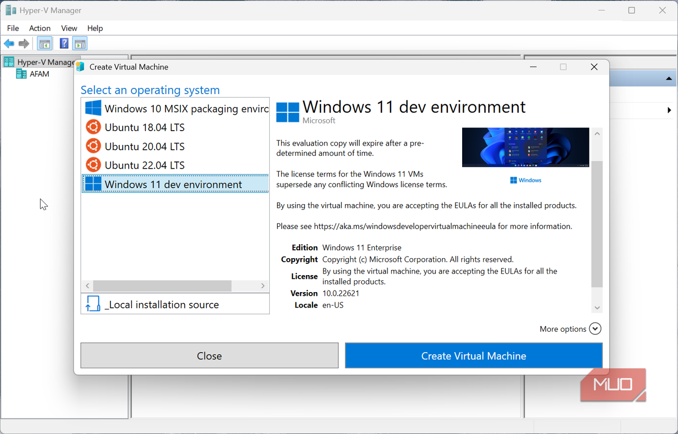 Creating Windows 11 VM