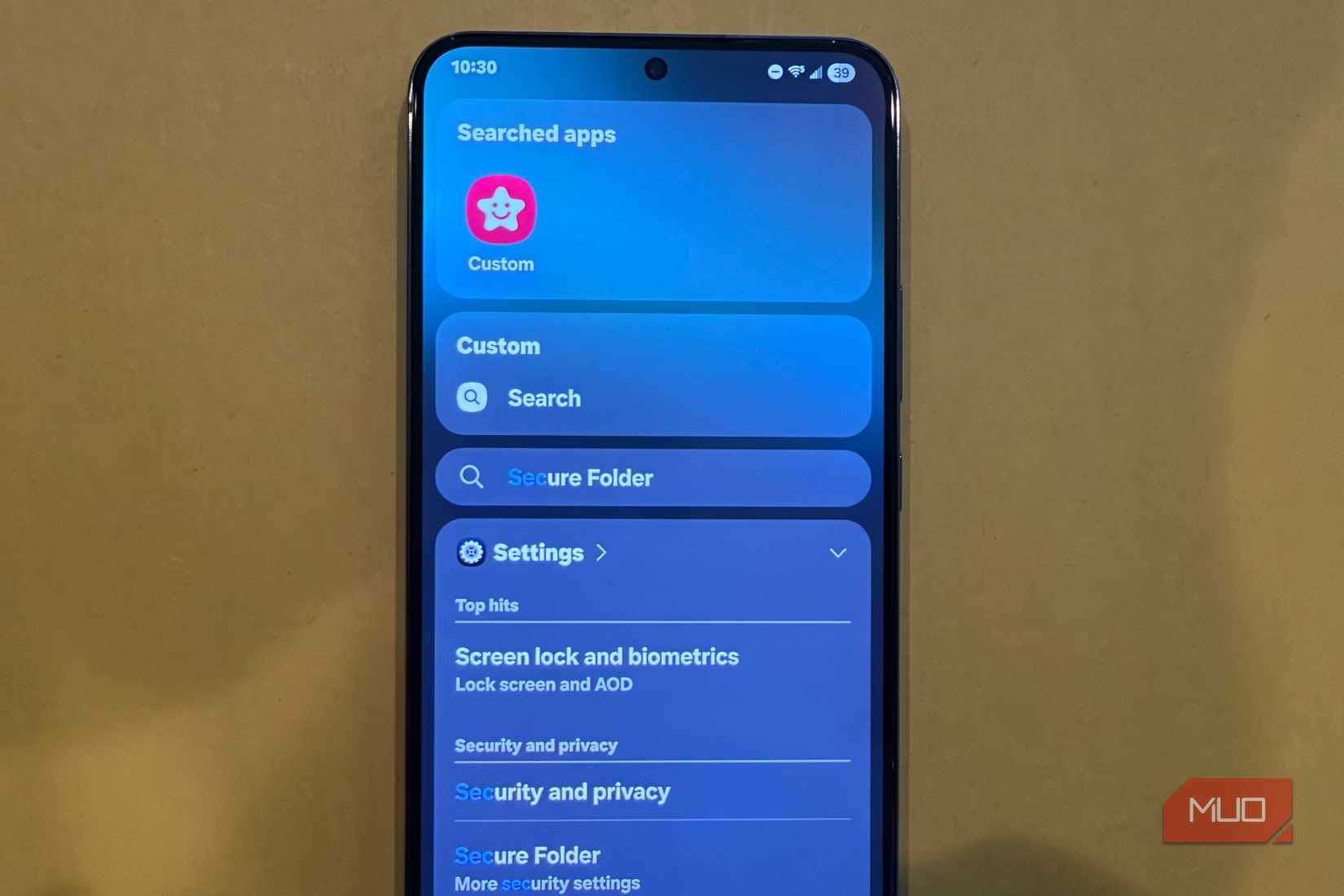 custom icon for secure folder