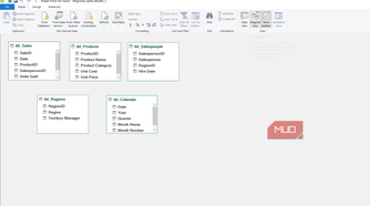 Diagram view in Power Pivot for Excel.