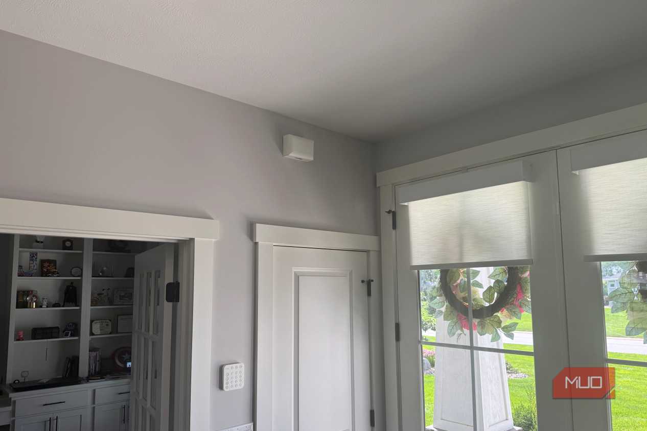 doorbell chime above closet door
