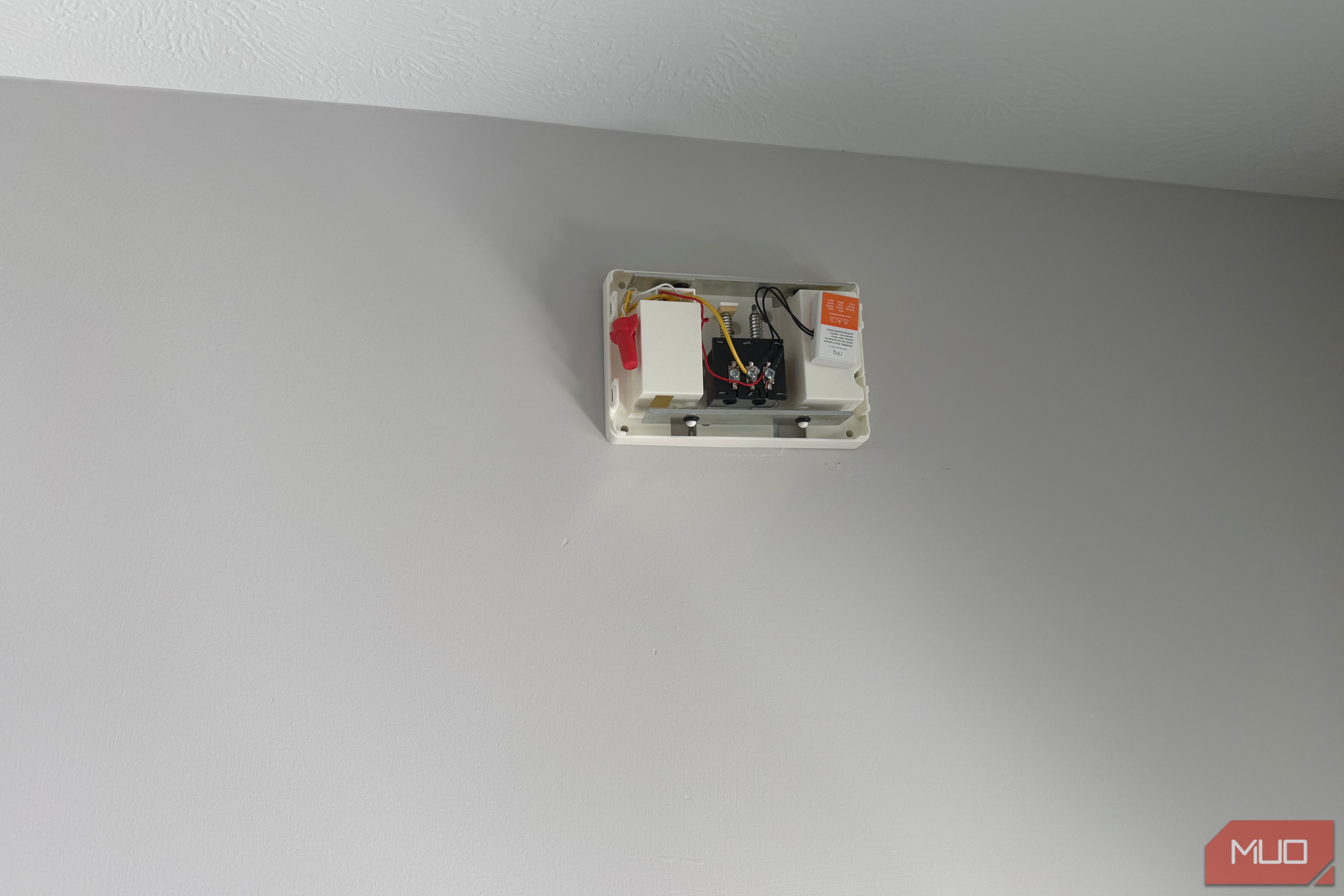 doorbell chime with cover off