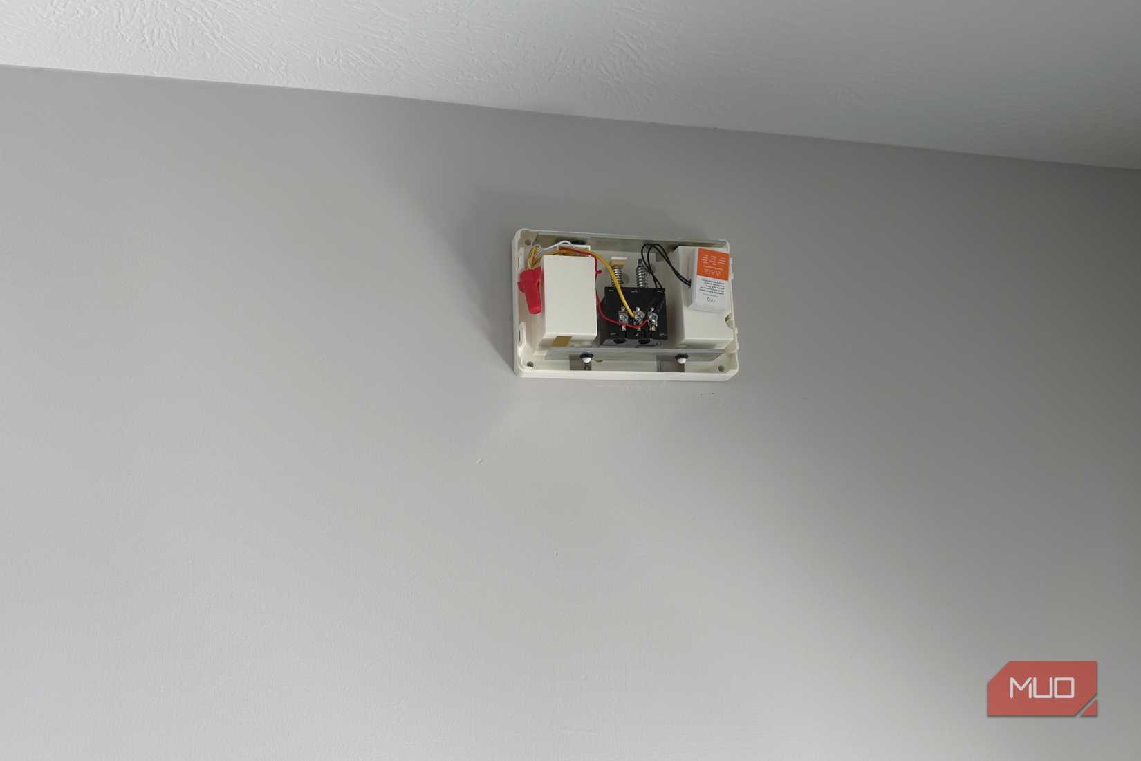 doorbell chime with cover off