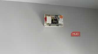doorbell chime with cover off