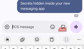 Duck Photomoji sticker sent in a Google Messages RCS chat