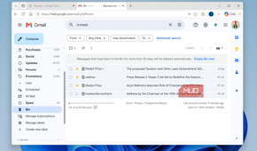 Empty bin in Gmail