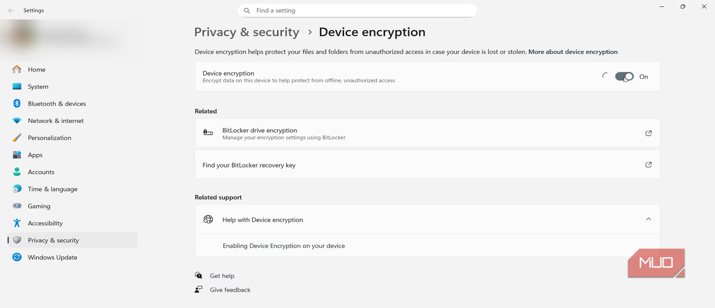 Enabling device encryption
