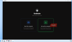 Endstate Main Menu With Save And Setup Options
