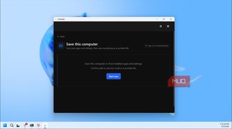 Endstate Save Computer Scan Interface With Start Scan Button