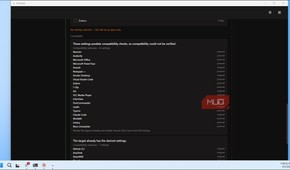 Endstate Zotero Compatibility Settings With Application List And Status