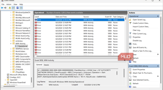 Event Viewer operational logs
