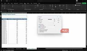 Excel analysis tookpak window.