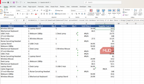 Excel formula bar showing an external workbook reference.