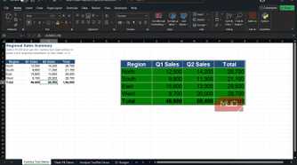Excel window with snapshot updating live.