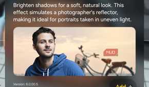 Expert RAW app showing virtual reflector on S26