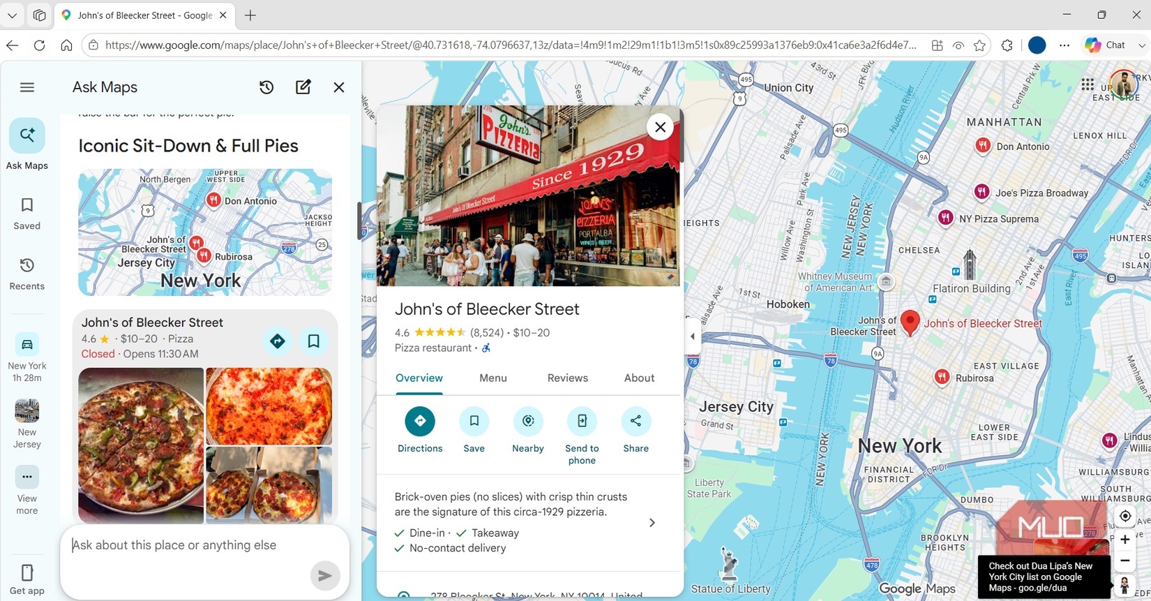 Explore place in Google Maps for PC
