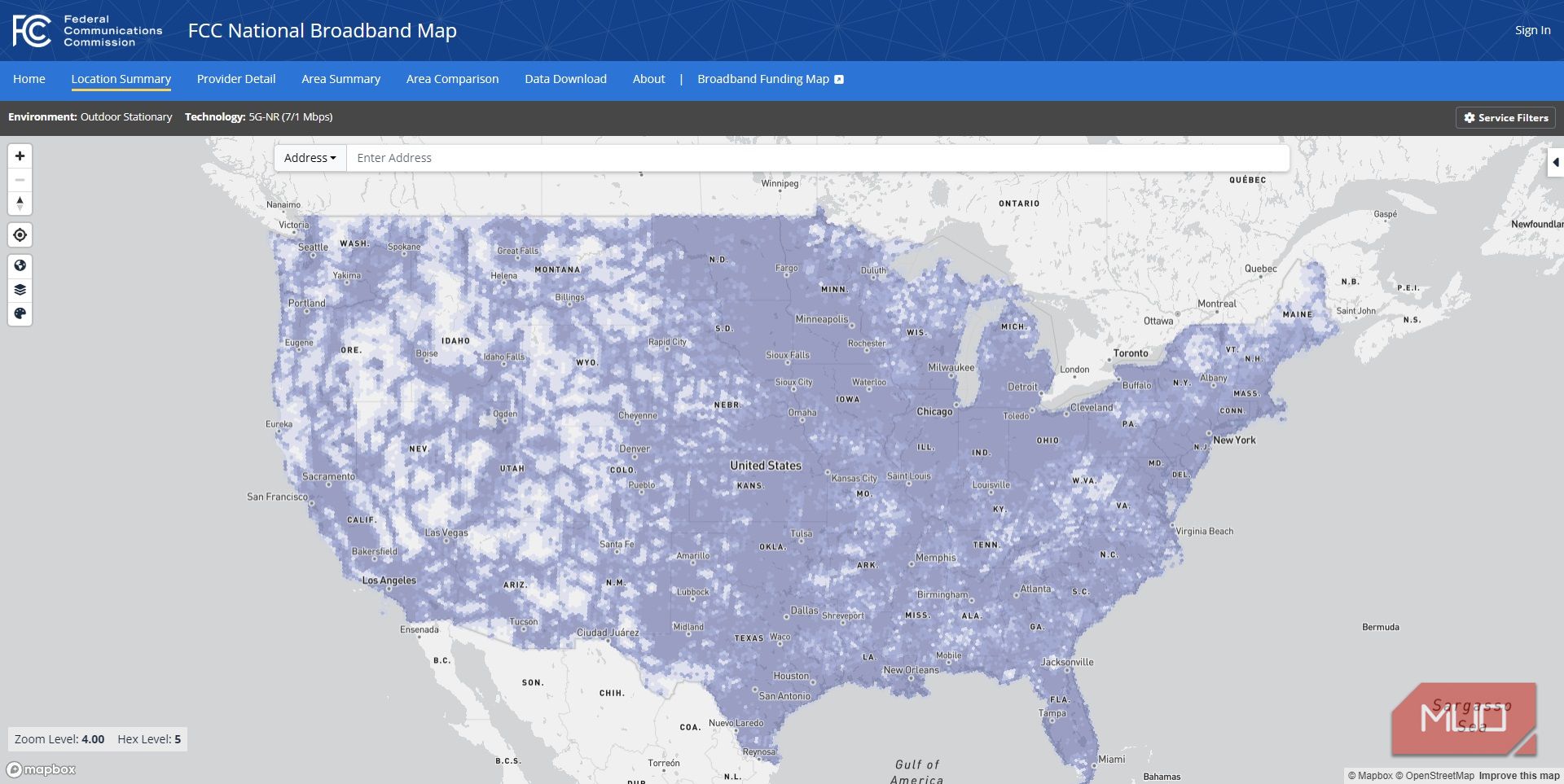 fcc national broadband map 5g coverage national 7mbps