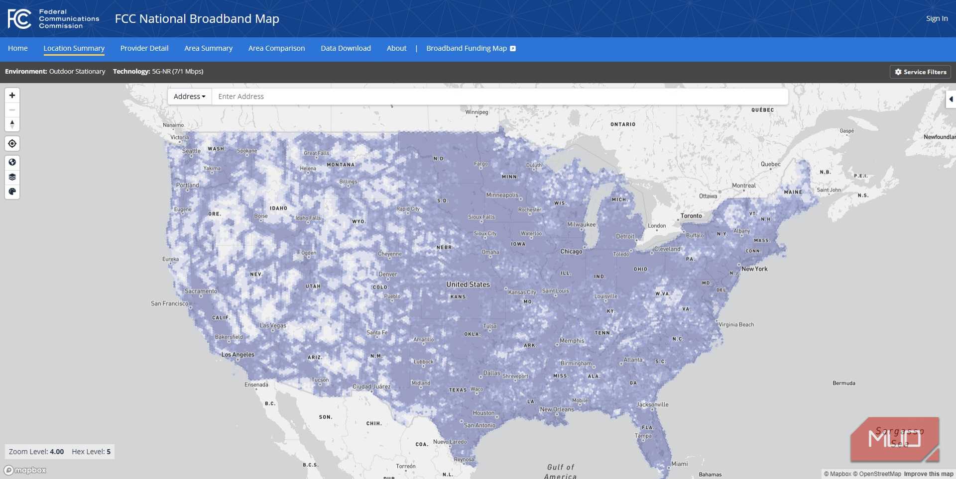 fcc national broadband map 5g coverage national 7mbps