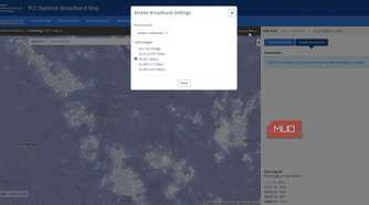 fcc national broadband map band options