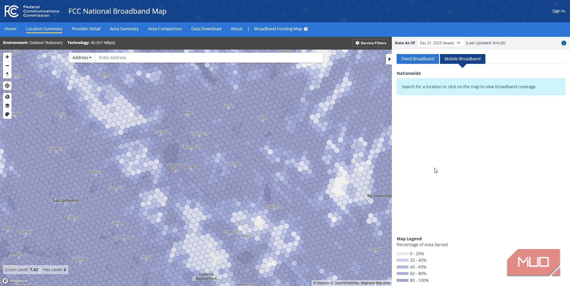 fcc national broadband map close up carson city nevada 5g