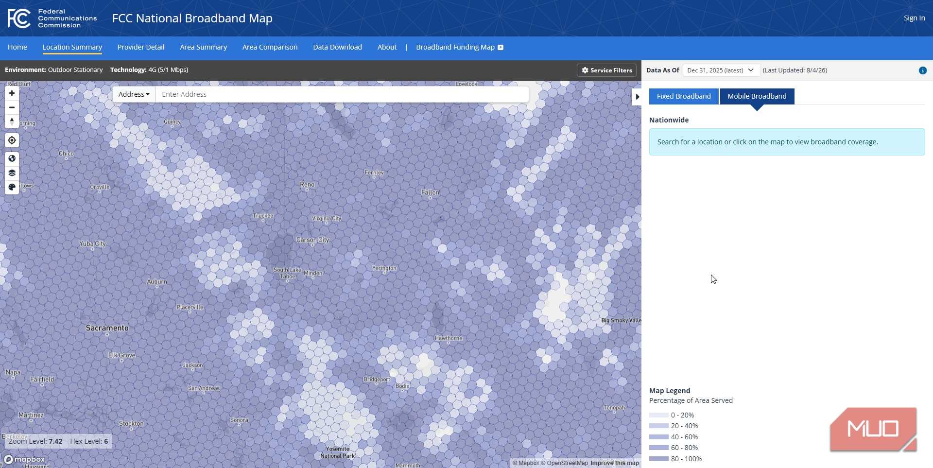 fcc national broadband map close up carson city nevada 5g