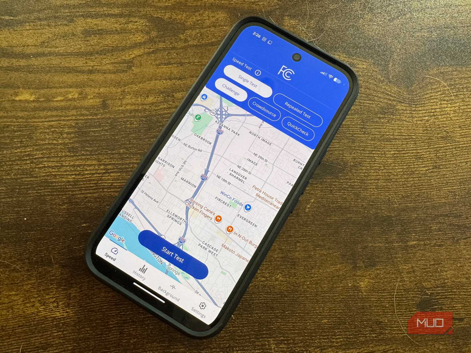 fcc speed test app.