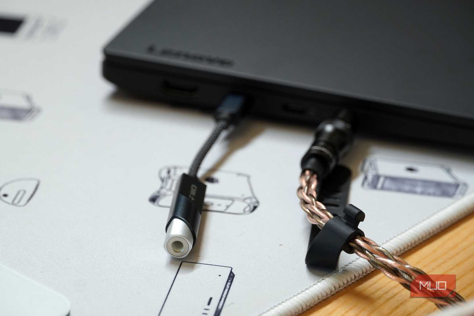 A close-up of the Fiio KA11 DAC.