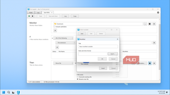 File Juggler App Creating Pdf Sorting Rule With Modified Variable Dialog Open