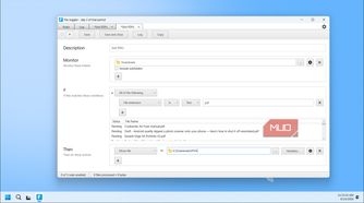 File Juggler Rule Editor For Sorting Pdf Files From Downloads Folder