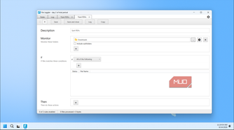 File Juggler Sort Pdfs Rule Configuration Screen With Downloads Folder Monitor