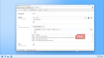 File Juggler Sort Pdfs Rule Configuration With Downloads Folder And Pdf Extension Filter
