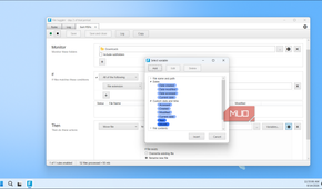 File Juggler Sort Pdfs Rule With Select Variable Dialog Showing Date Options