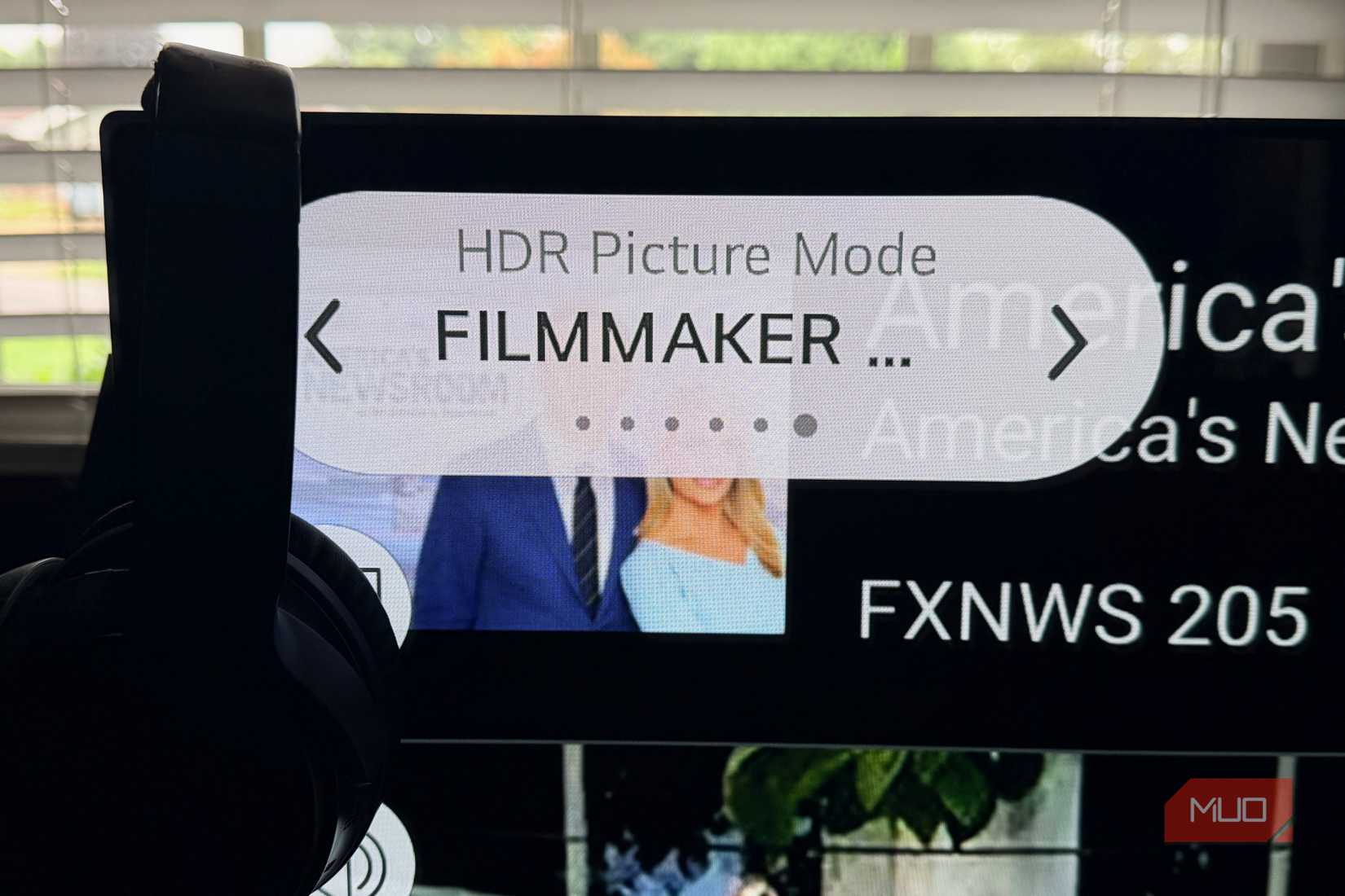 Filmmaker Mode closeup on an LG TV.