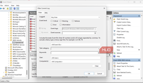 Filter current log window