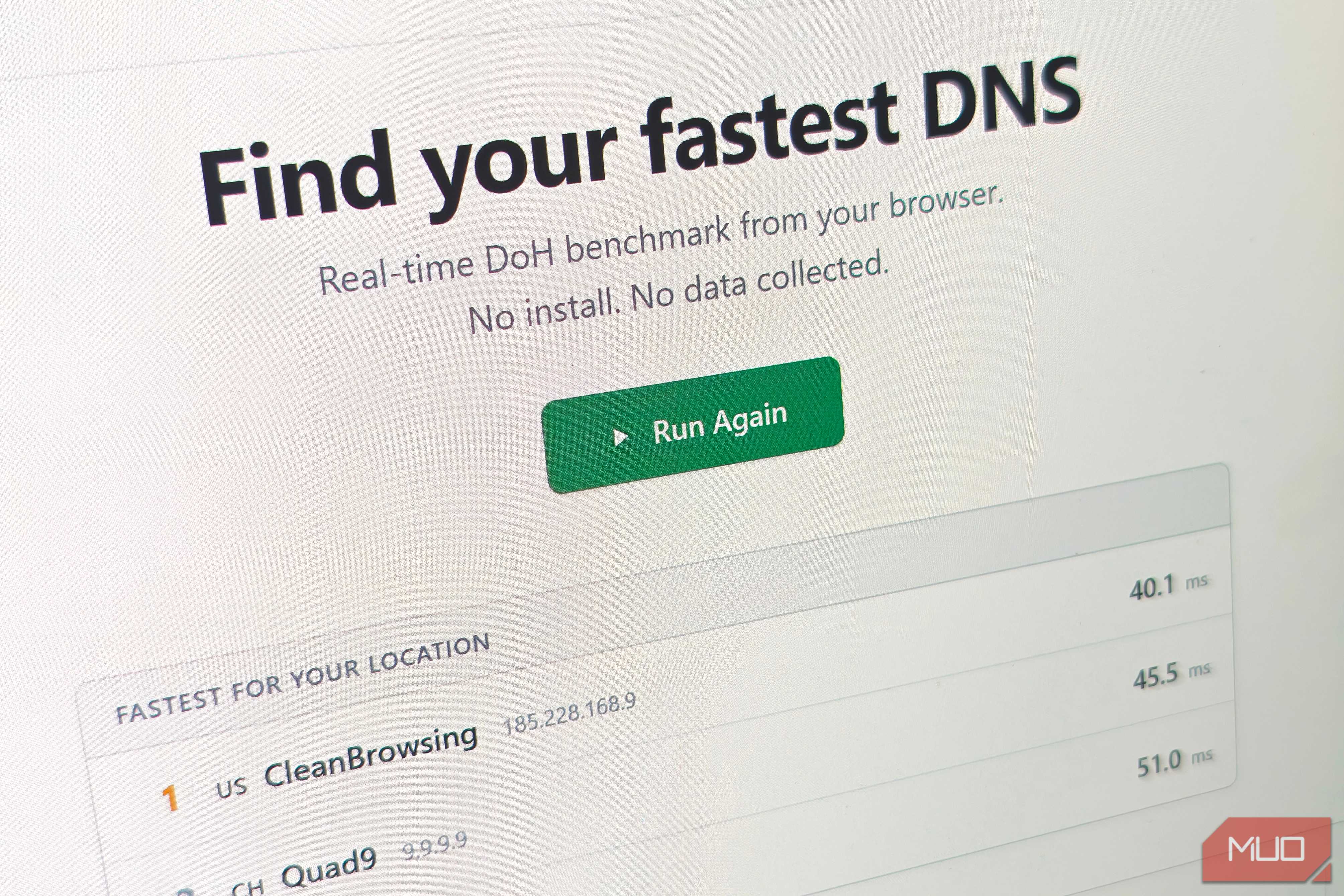 find fastest dns website with test results.