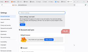 Firefox settings