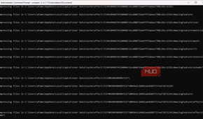 Folder compression running
