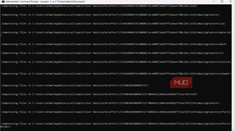 Folder compression running