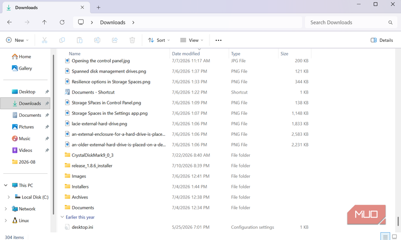 Folder size missing in File Explorer