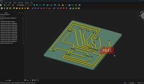 FreeCAD with PCB for 3D printing.