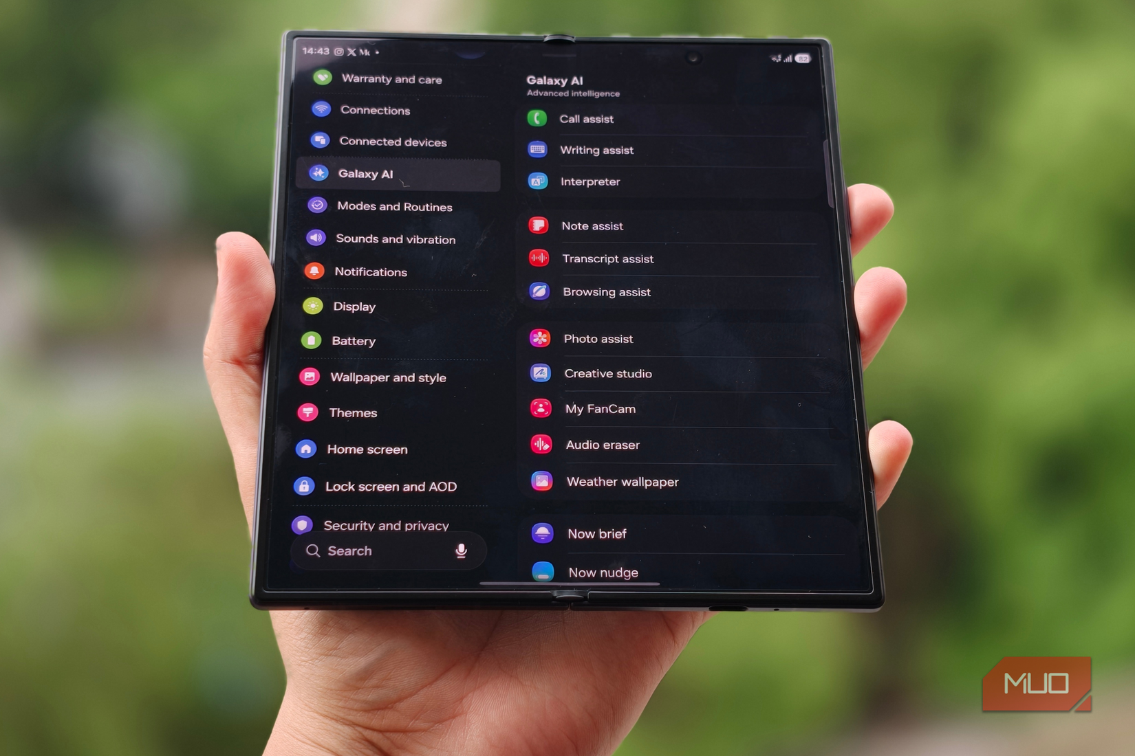 Galaxy AI features on the Samsung Galaxy Z Fold 8 Ultra