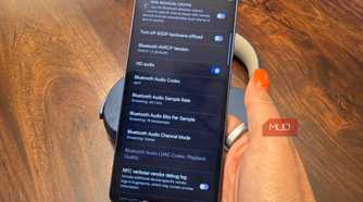 Developer mode on the Samsung Galaxy S26 Ultra showing Bluetooth Audio Codec selection.
