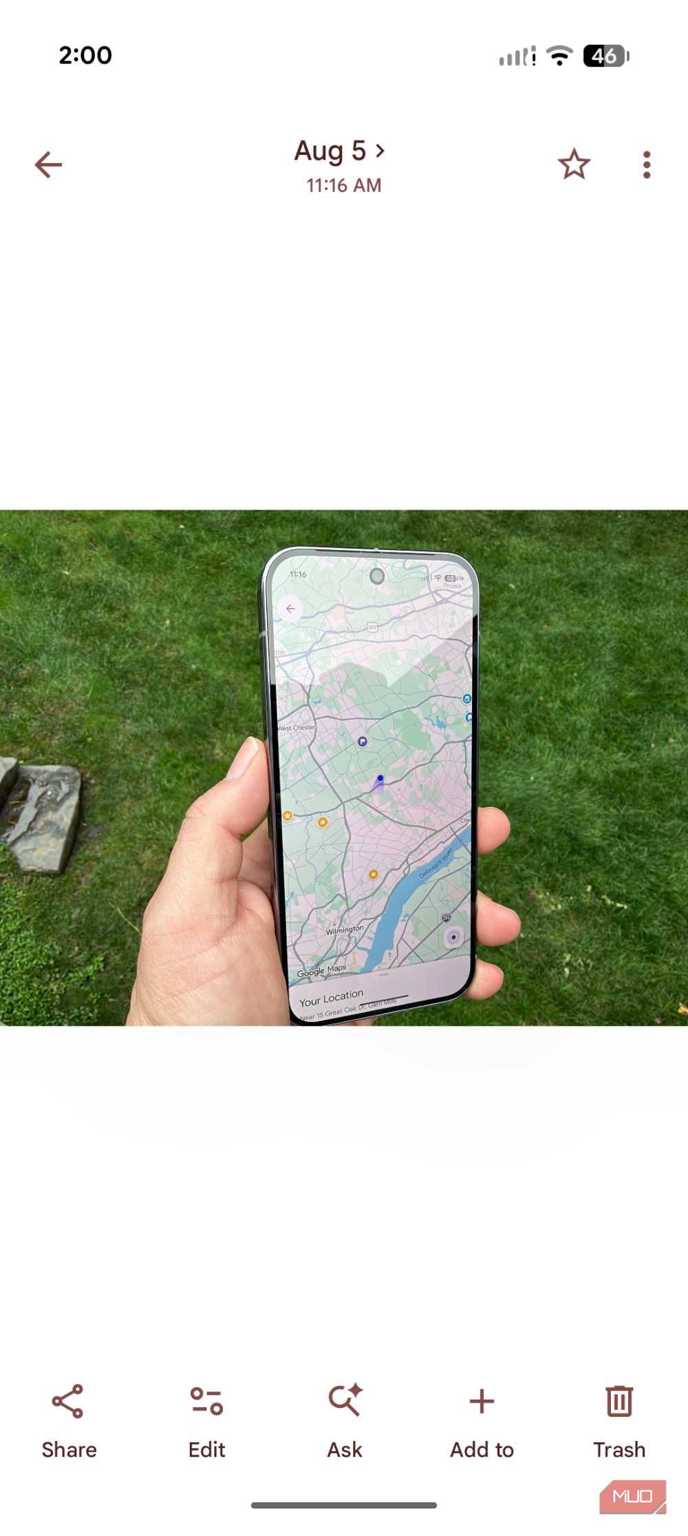 viewing photo on google photos