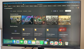 Gemini Notebook opened on PC
