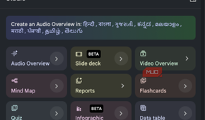 Gemini Notebook studio tools