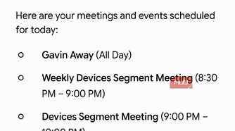 Gemini talking to Samsung Calendar app