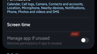 Google app info showing permissions and 821 MB of mobile data used