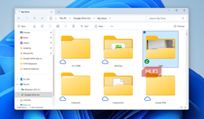 Google Drive folder in File Explorer