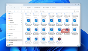 Google Drive folder in Windows File Explorer
